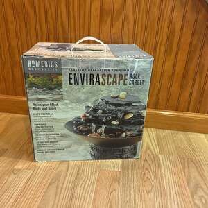 HoMedics EnviraScape Rock Garden Tabletop Relaxation Fountain